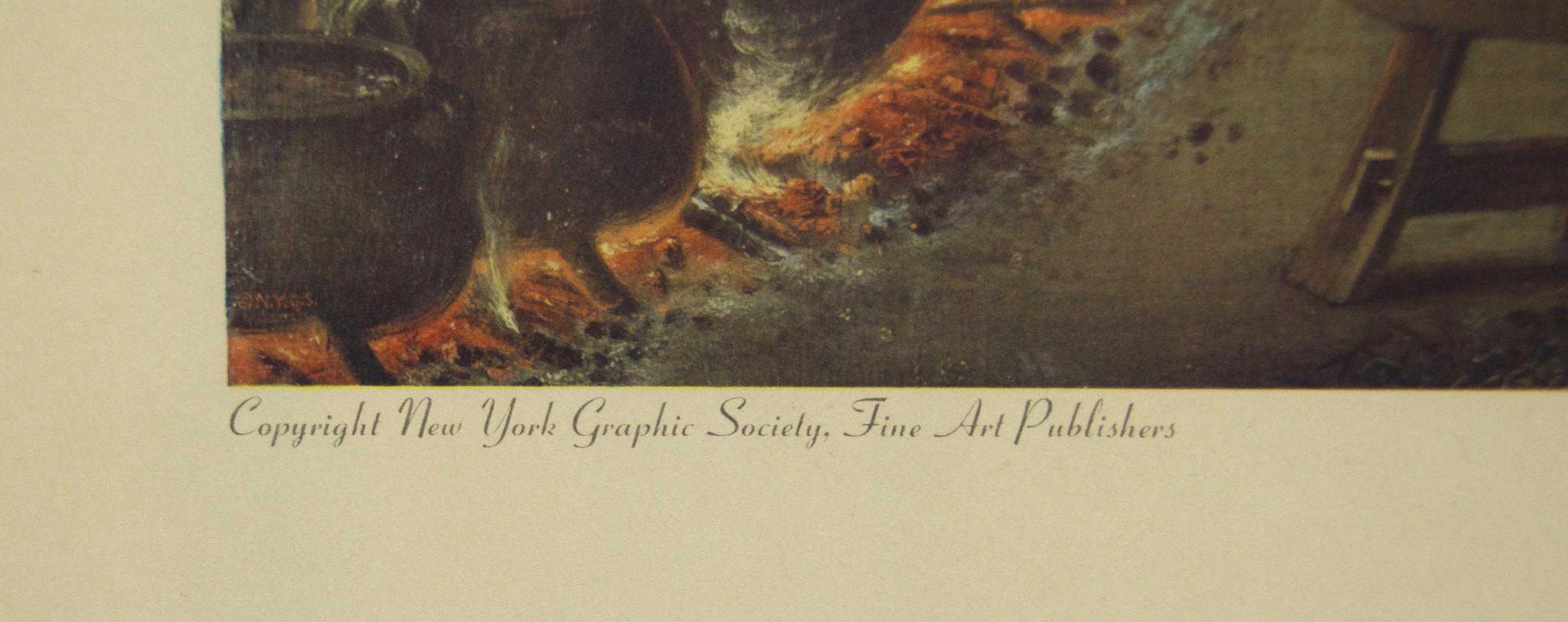 Publié par New York Graphic Society
Imprimé aux États-Unis
En bon état, léger jaunissement de l'image dû à l'âge. 
Mesure 20 po x 26 po