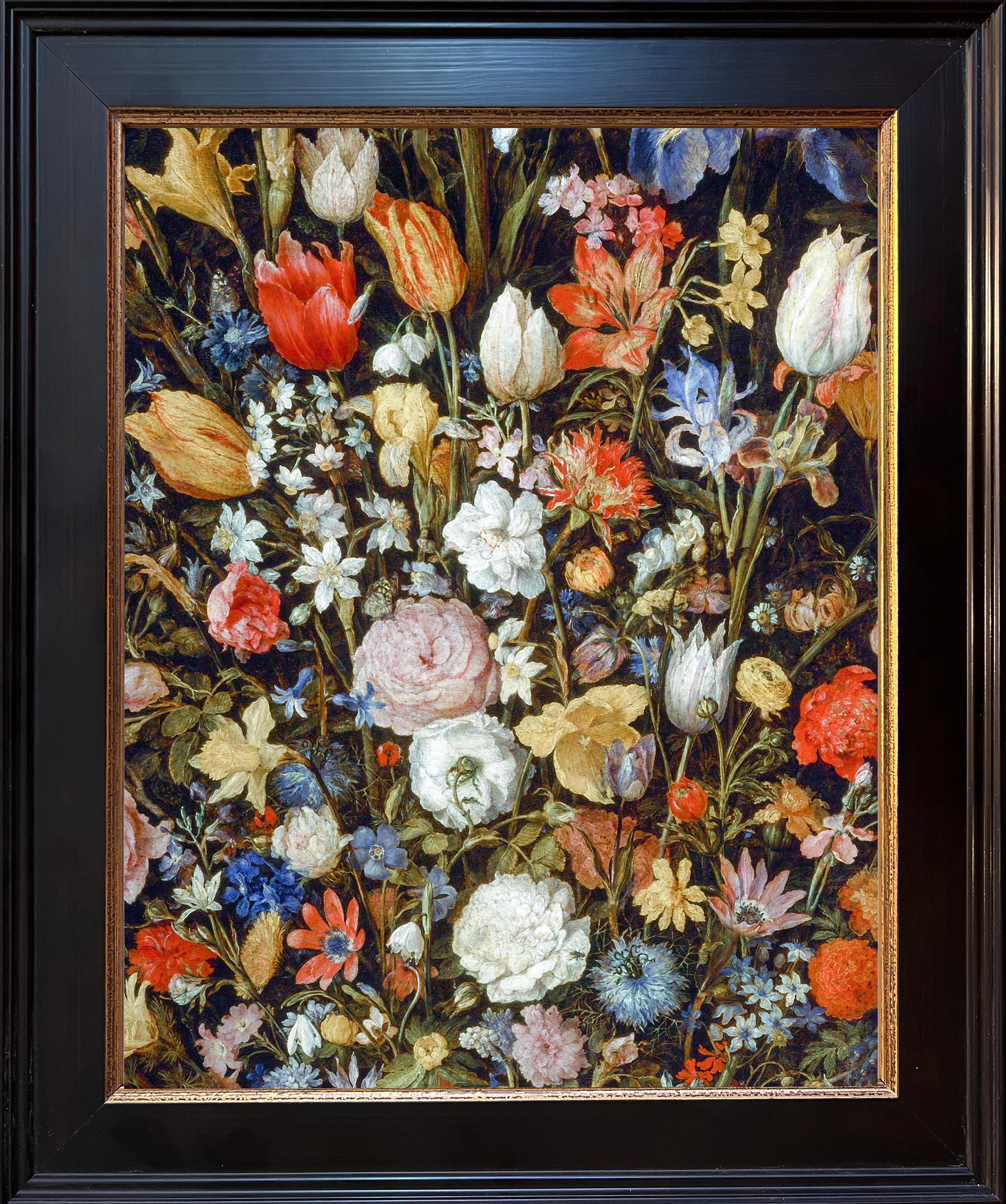 Nach Blumen in einem Holzgef von Jan Brueghel dem lteren (1568-1625)