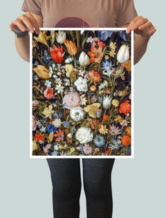 After Jan Brueghel the Elder (1568 - 1625).Flowers in a Wooden Vessel