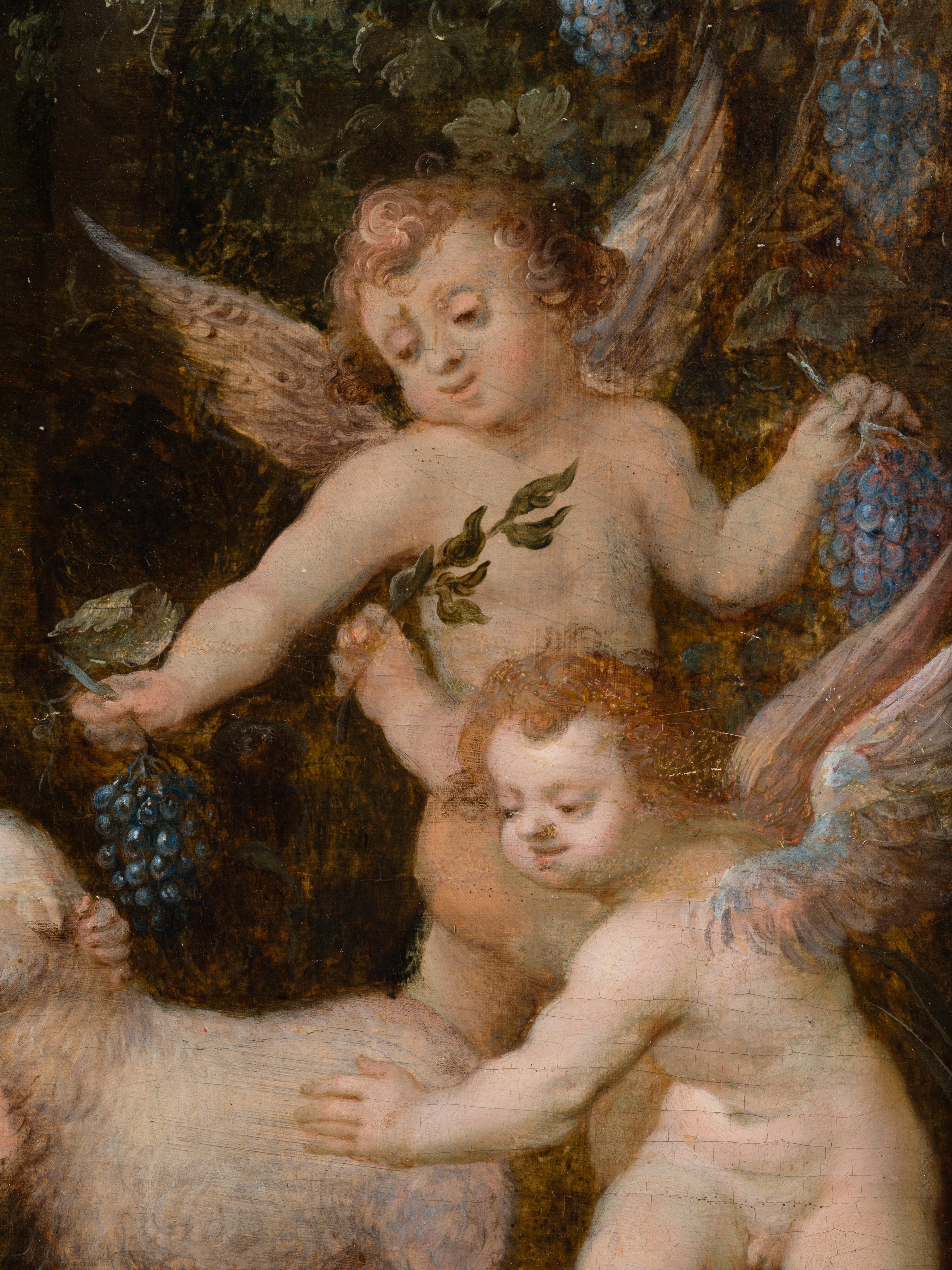 17. Jahrhundert. Antwerpener Atelier von J. Brueghel  & H. van Balen - Die Jungfrau mit Kind im Angebot 7