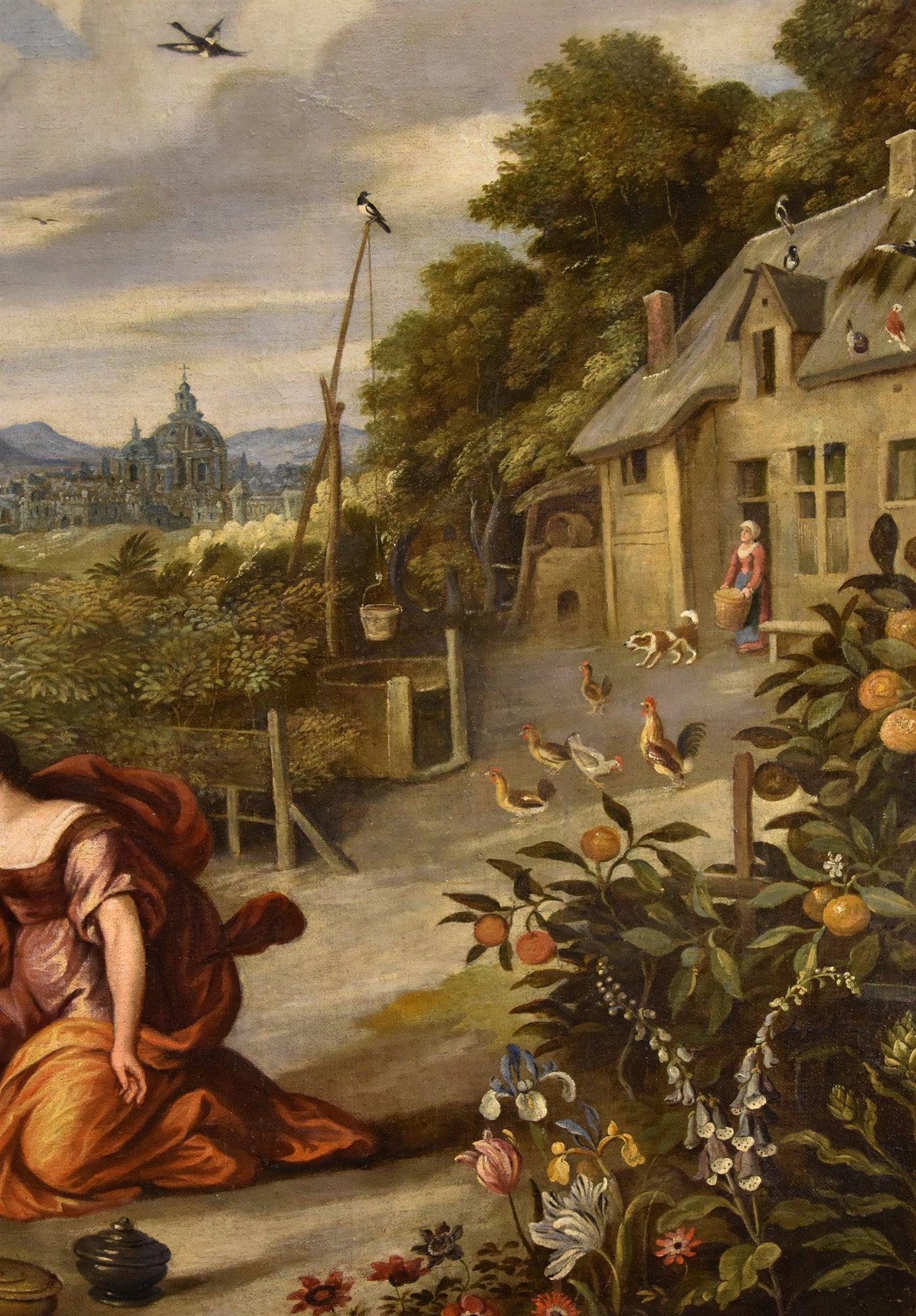 Noli Me Tangere Brueghel 17th Century Paint OIl on canvas Old master Religious For Sale 2