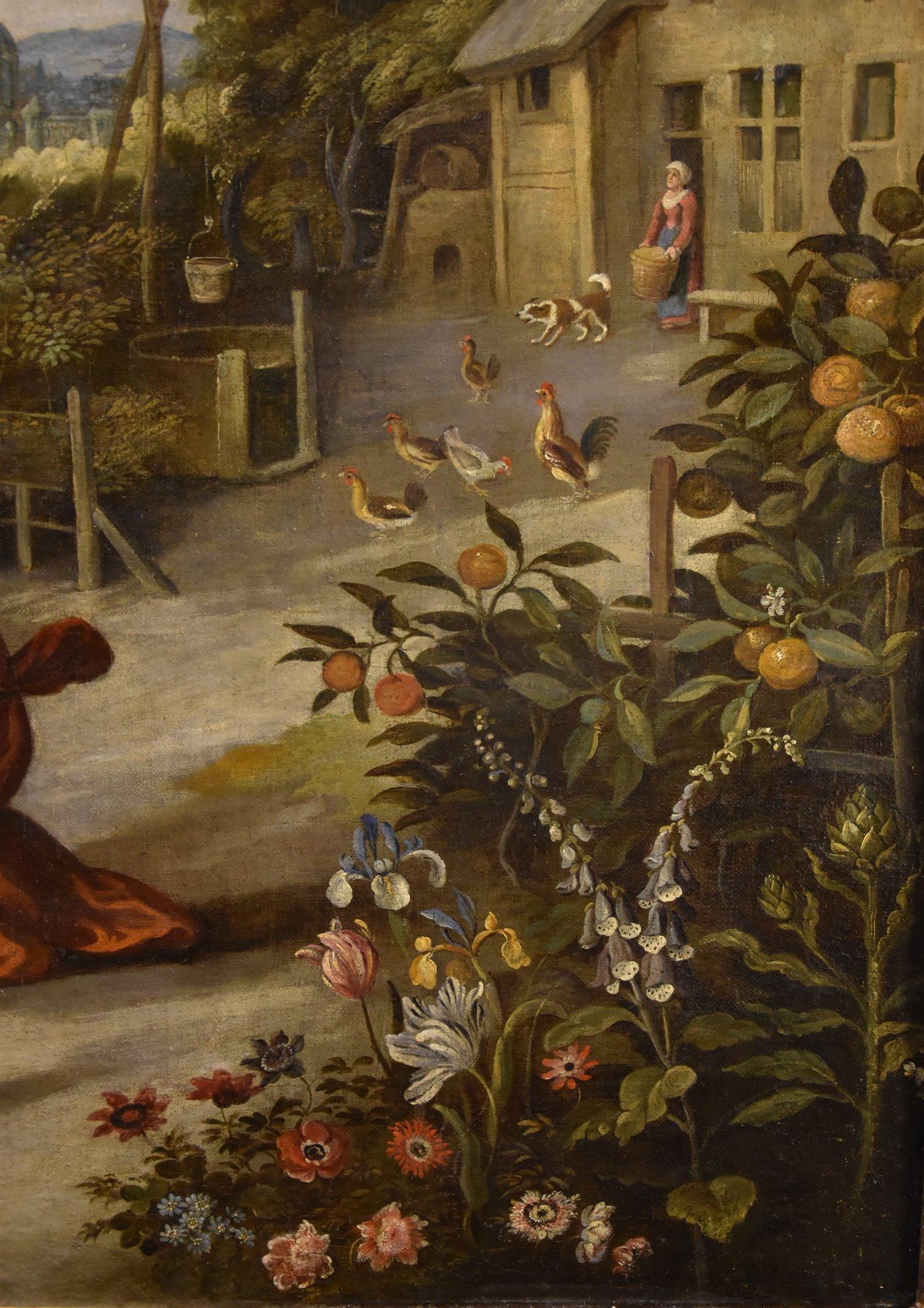 Noli Me Tangere Brueghel 17th Century Paint OIl on canvas Old master Religious For Sale 4
