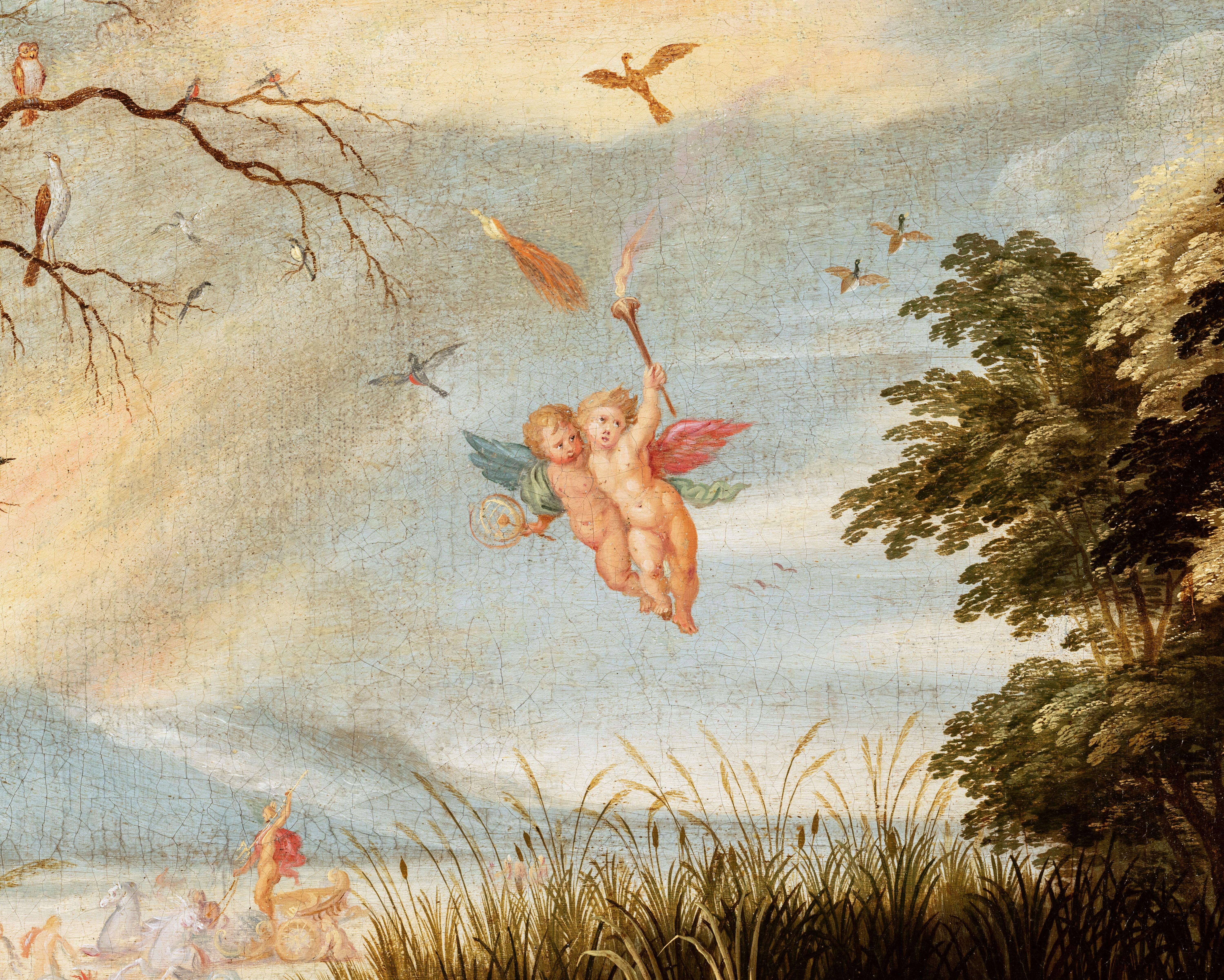 Allegory of four elements, pupil of Jan Brueghel the Younger (1601-1678) For Sale 6