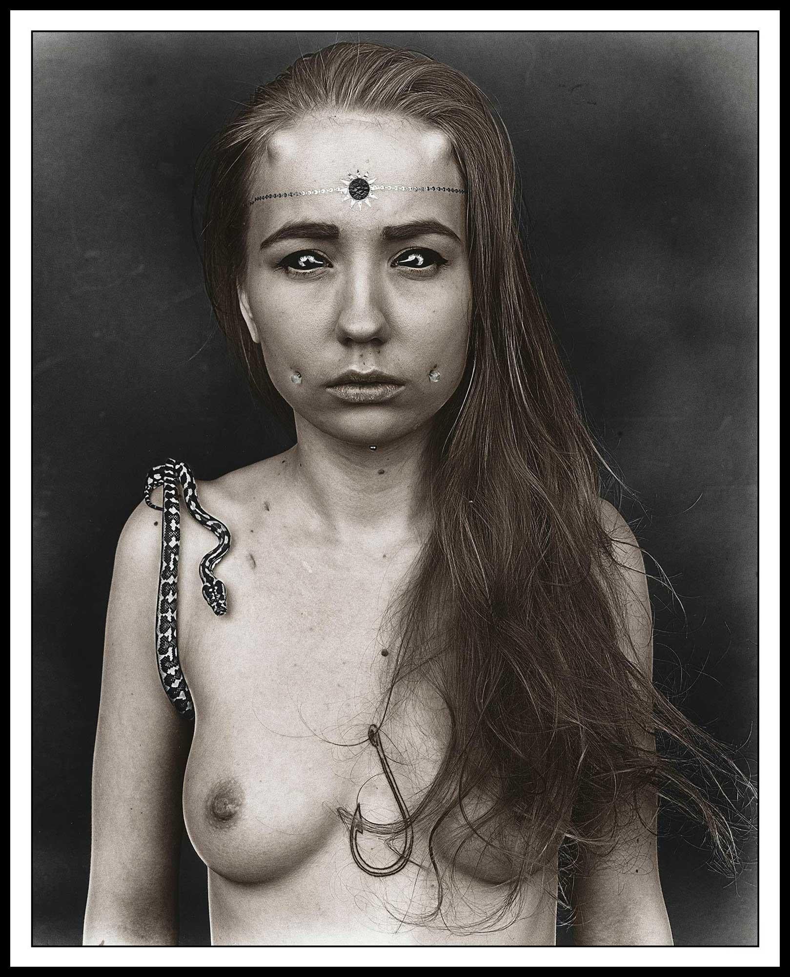 Ekaterina S. #4, Russia - Black Portrait Photograph by Jan C. Schlegel