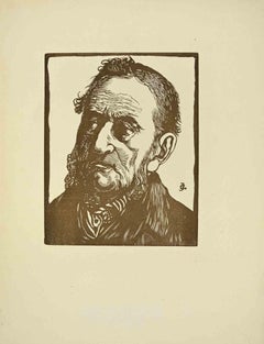 My Grandfather - Woodcut by Jan Claessens - 1914