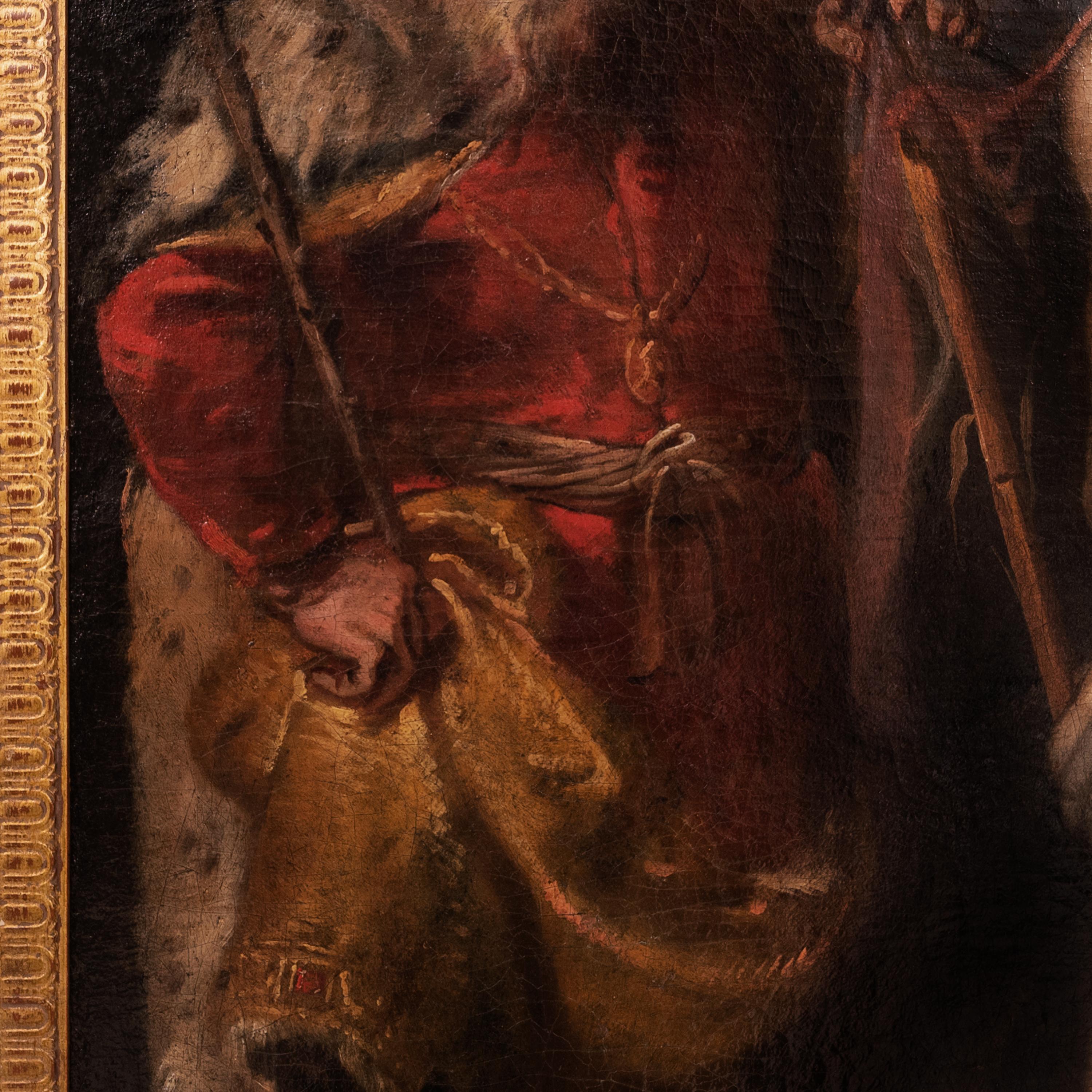 Flemish, Öl auf Leinwand, Barockgemälde Jesus Christ Ecce Homo, Alter Meister, Öl auf Leinwand, 1630 im Angebot 5