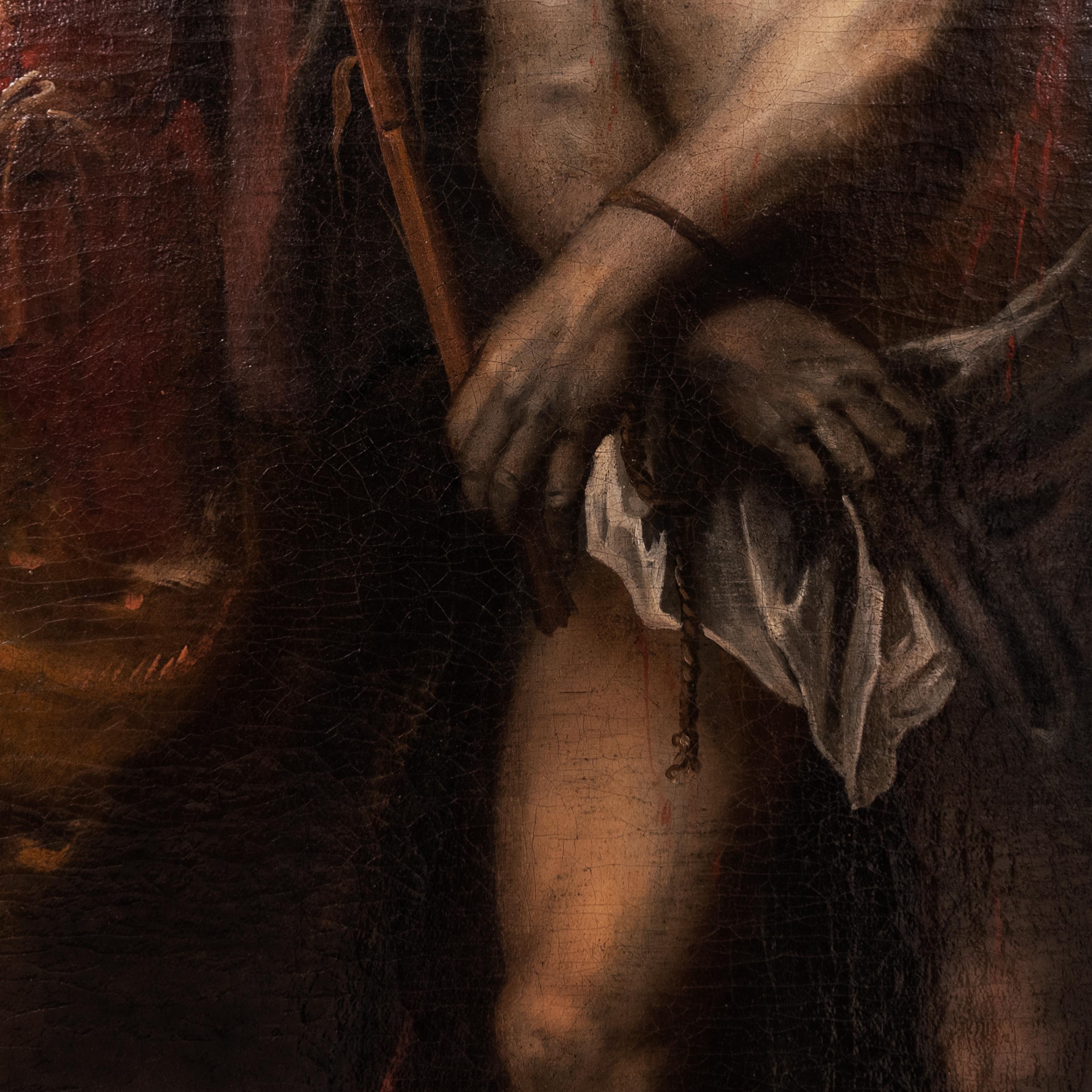 Flemish, Öl auf Leinwand, Barockgemälde Jesus Christ Ecce Homo, Alter Meister, Öl auf Leinwand, 1630 im Angebot 6