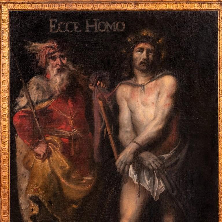 Flemish, Öl auf Leinwand, Barockgemälde Jesus Christ Ecce Homo, Alter Meister, Öl auf Leinwand, 1630 – Painting von  Jan Cossiers