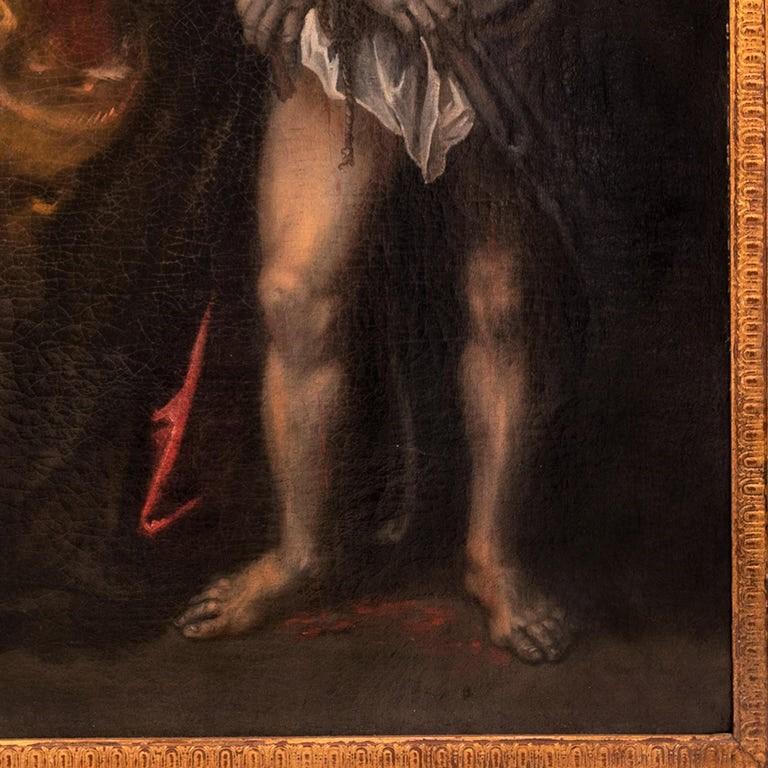 Ein bedeutendes altmeisterliches Gemälde in Öl auf Leinwand des flämischen Künstlers Jan Cossiers, eines Anhängers des Stils von Caravaggio (1600-1671).
Der 1600 in Antwerpen geborene Jan Cossiers war Schüler seines Vaters, des Malers Antoon