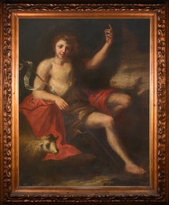 Saint John the Baptist oil on canvas by Jan Cossiers