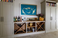 Dancing Through the Koppies - Jan Coutts, Cheetah, turquoise, african, animals