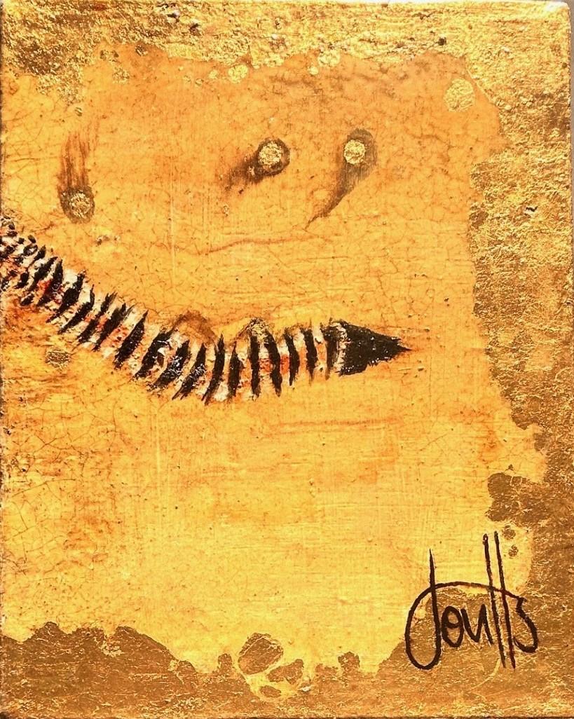 Trio Serengeti -Jan Coutts, ghepardo, fauna selvatica, oro, africano, animali, sprint in vendita 5