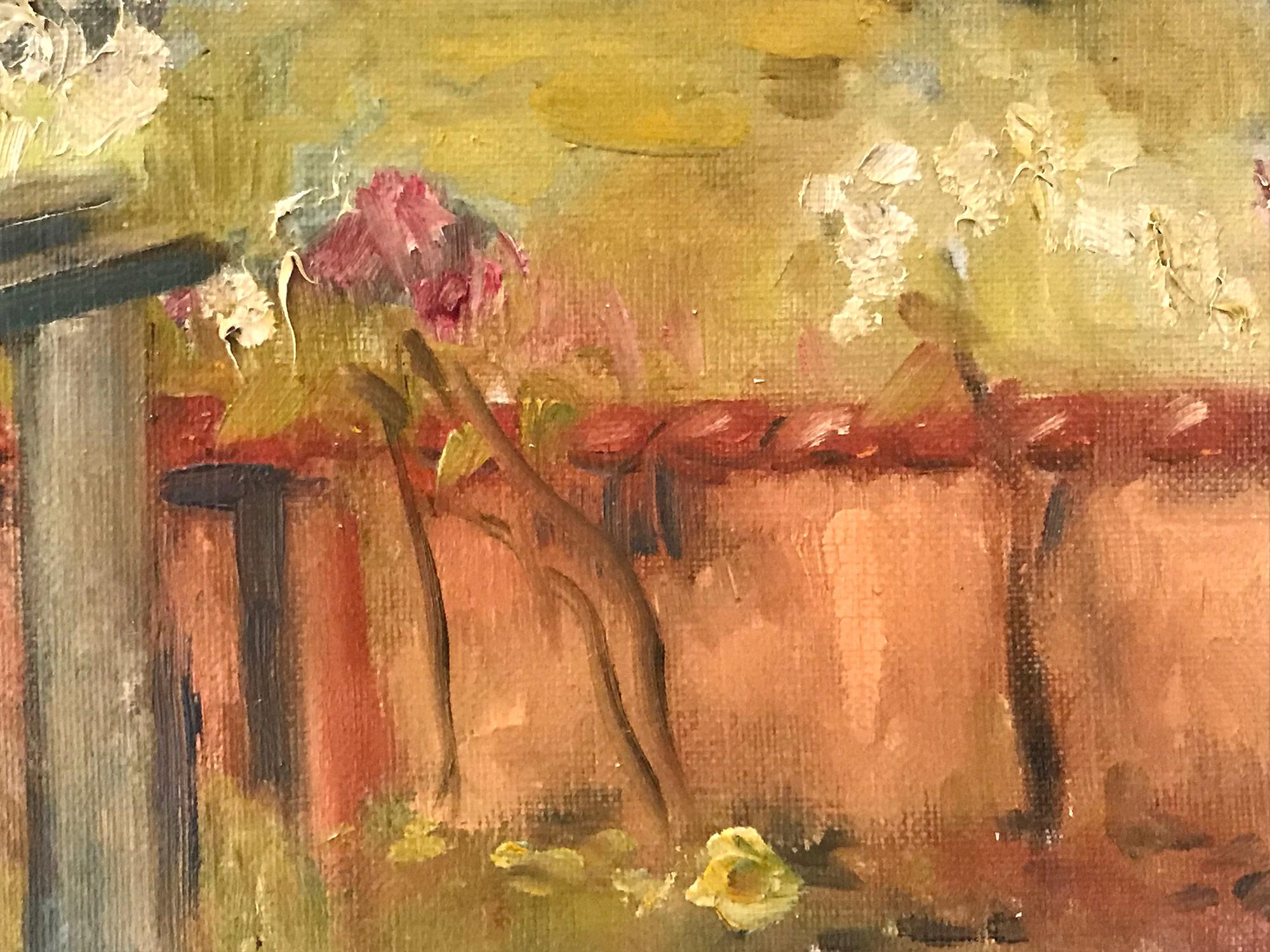 Peinture à l'huile sur toile « Paysage au printemps » - Paysage impressionniste en vente 6