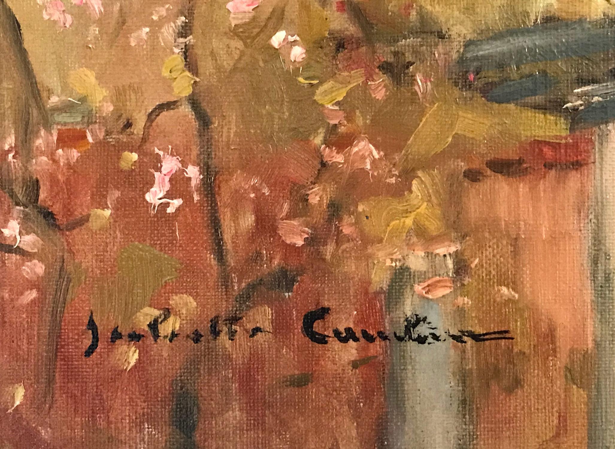 Peinture à l'huile sur toile « Paysage au printemps » - Paysage impressionniste en vente 9