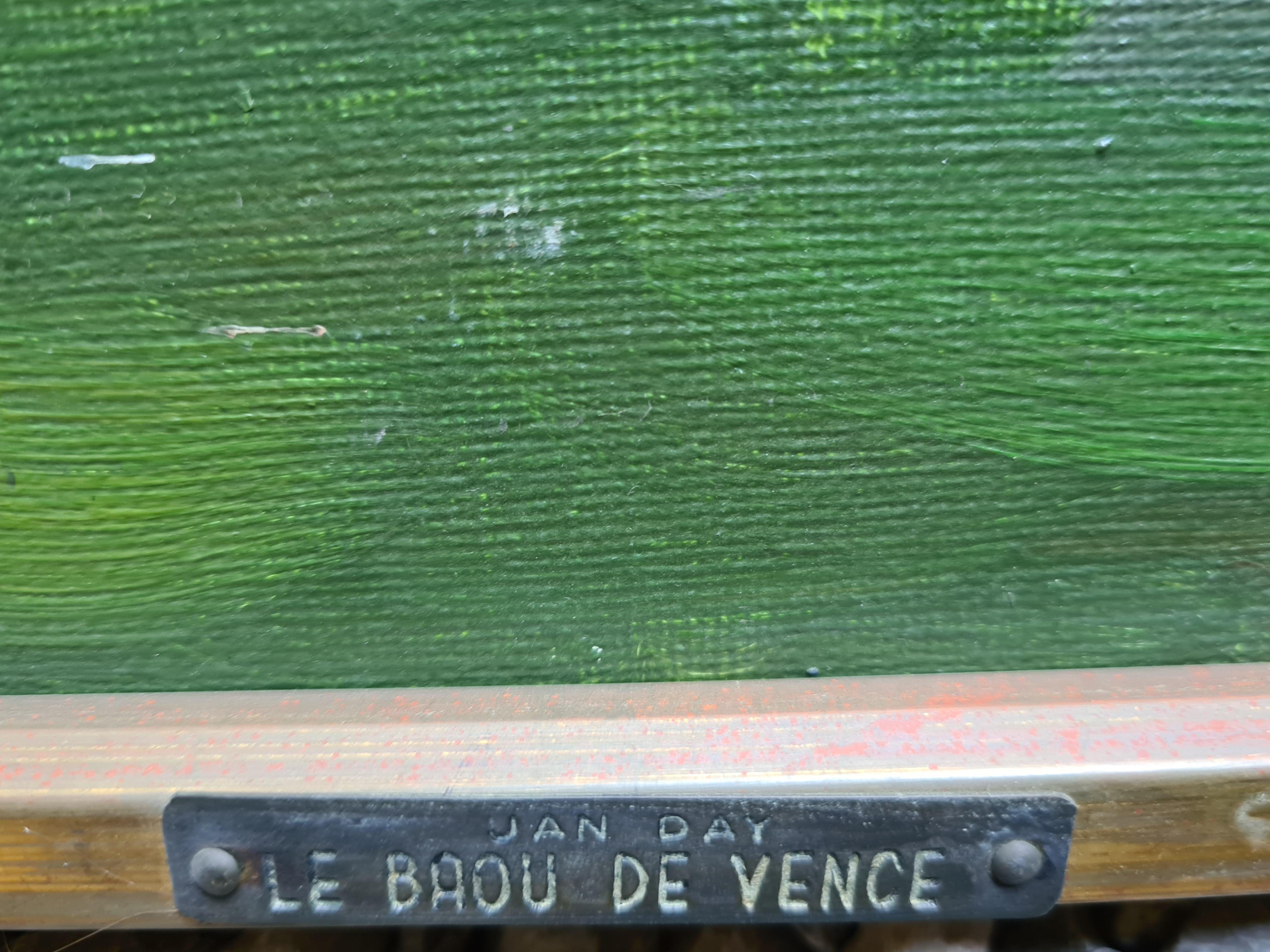 Le Baou de Vence, Mid Century South of France Landscape  - Modern Painting by Jan Day