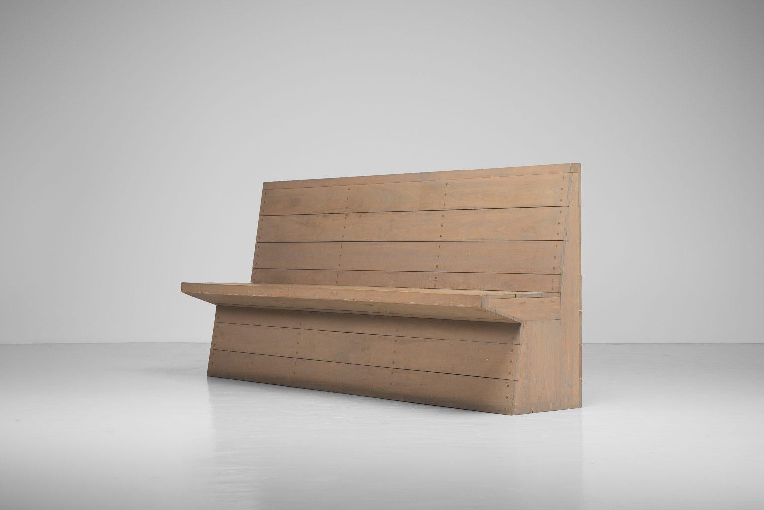 Jan de Jong banc pour maison de retraite Olmenhof Pays-Bas 1965 Bon état - En vente à Roosendaal, Noord Brabant