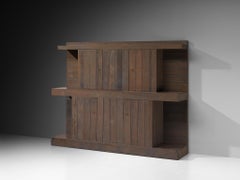 Jan de Jong Custom-Made Large Cabinet in Grey Lacquered Pine and Copper