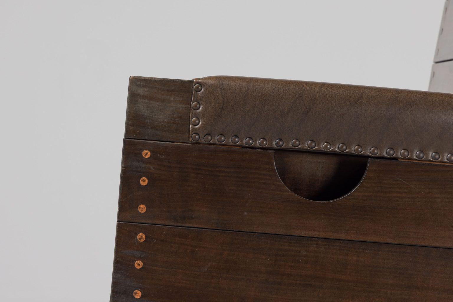 Jan de Jong Hochstuhl gepolstert Townes Budel 1967 im Angebot 3