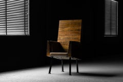 Silla alta Jan de Jong tapizada Ayuntamiento Budel 1967