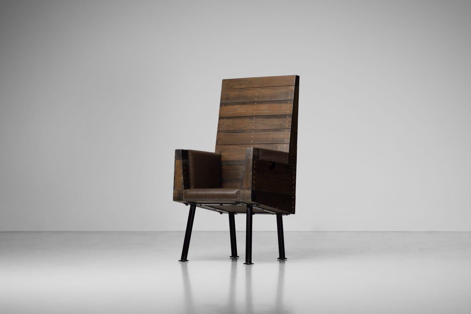 Jan de Jong Hochstuhl gepolstert Townes Budel 1967 (Moderne der Mitte des Jahrhunderts) im Angebot