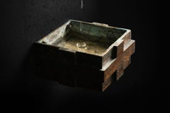 Jan de Jong holy water font in solid bronze Eindhoven 1966