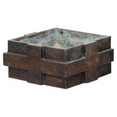 Jan de Jong holy water font in solid bronze Eindhoven 1966