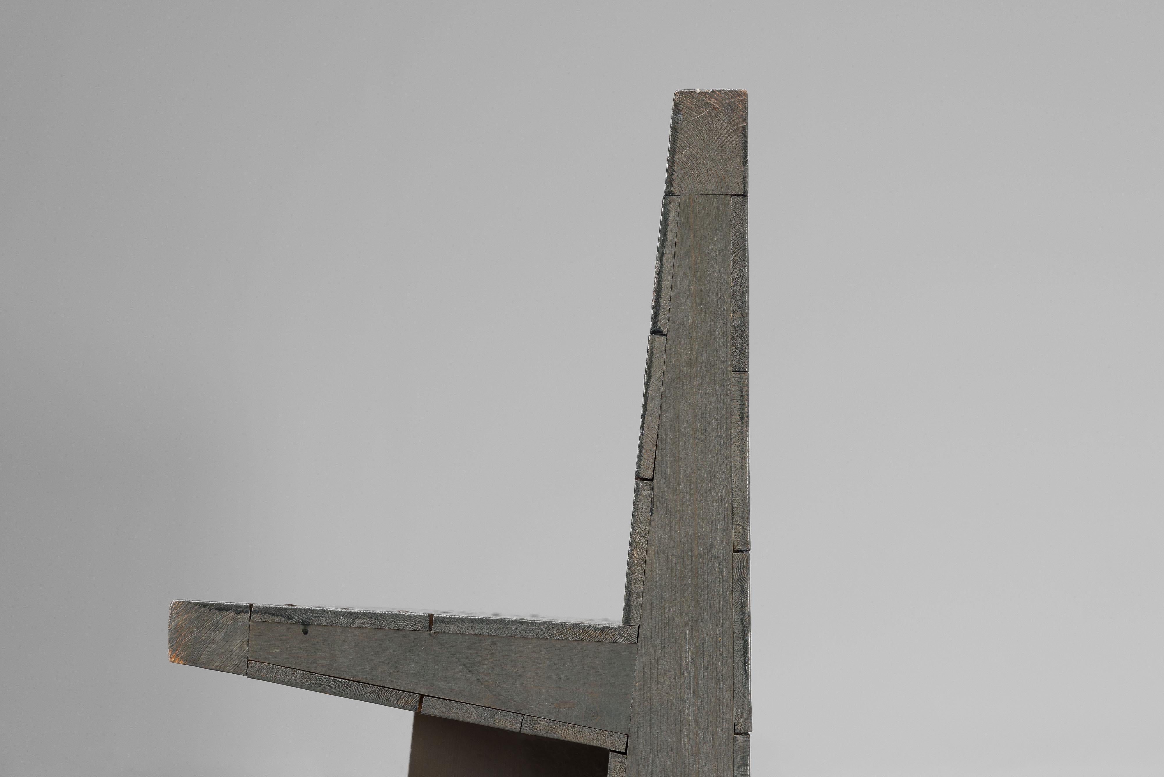 Jan de Jong lange Bank Sint-Willibrordus Kirche Almelo 1964 im Angebot 3