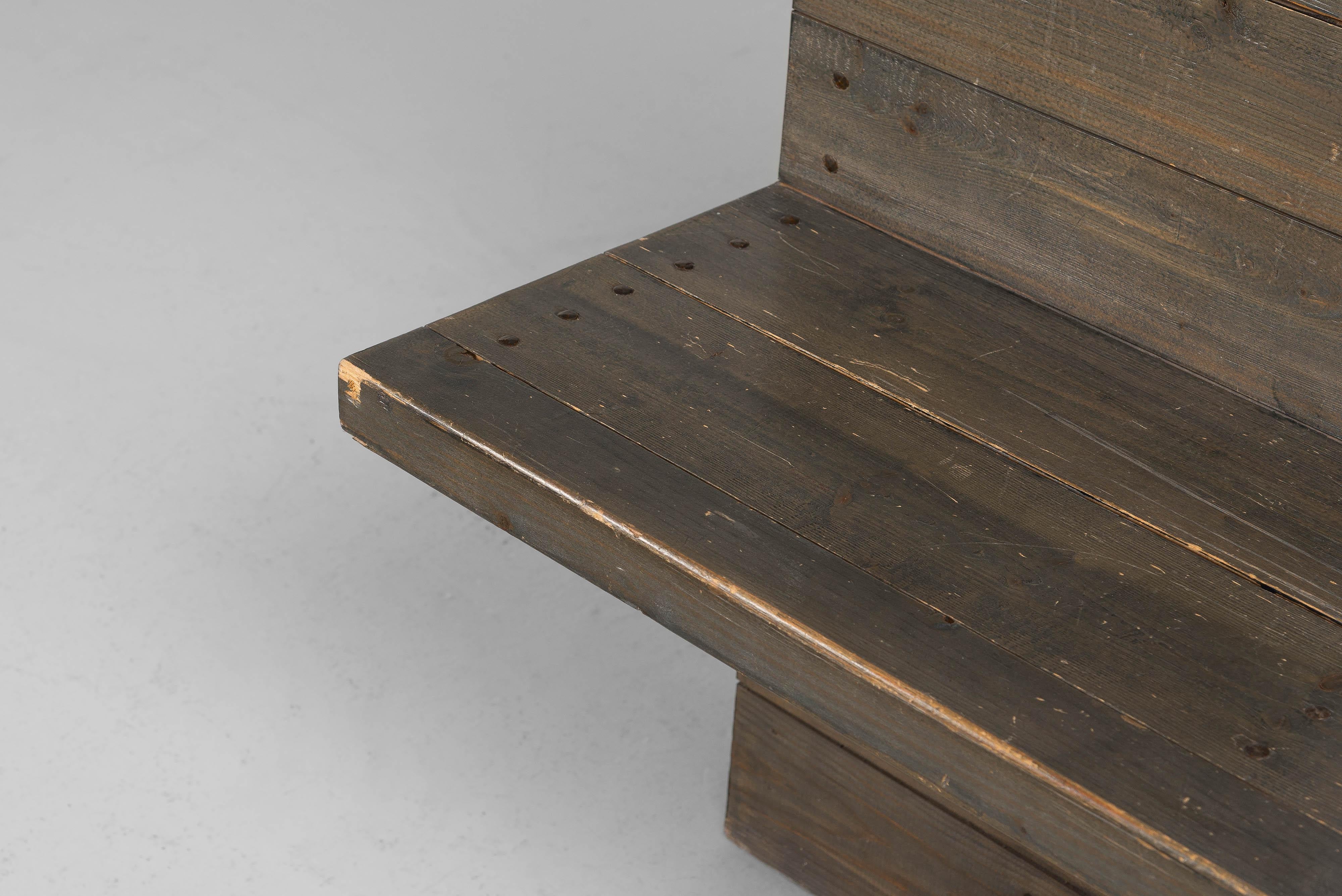 Jan de Jong lange Bank Sint-Willibrordus Kirche Almelo 1964 im Angebot 6