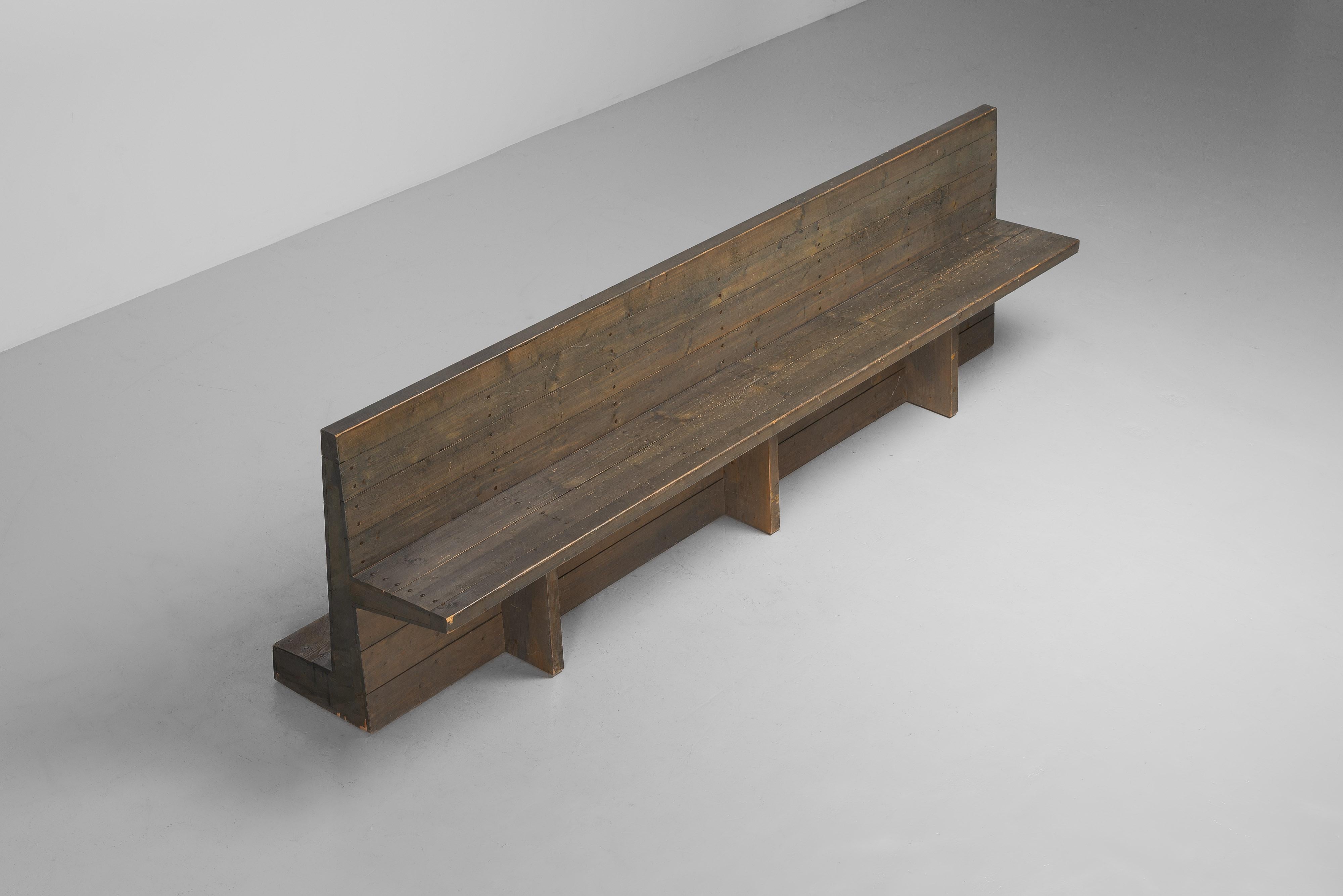 Jan de Jong lange Bank Sint-Willibrordus Kirche Almelo 1964 im Angebot 8