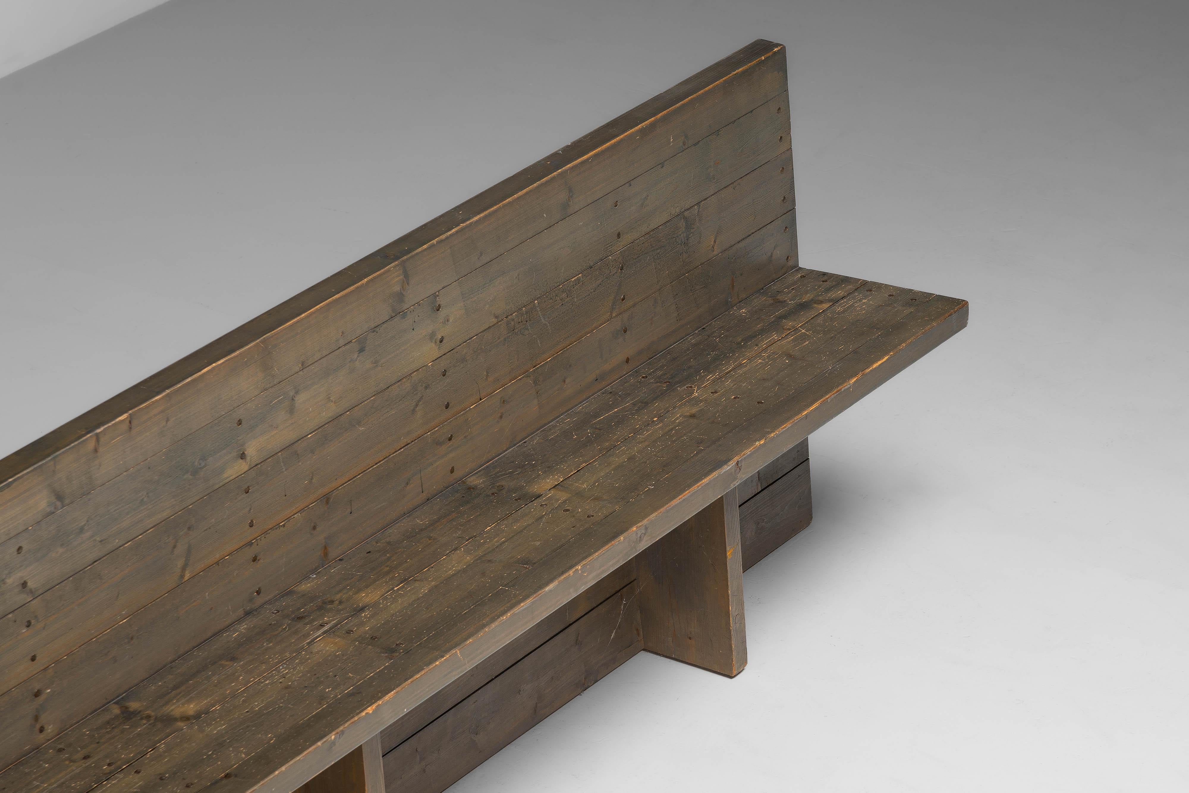 Jan de Jong lange Bank Sint-Willibrordus Kirche Almelo 1964 im Angebot 10