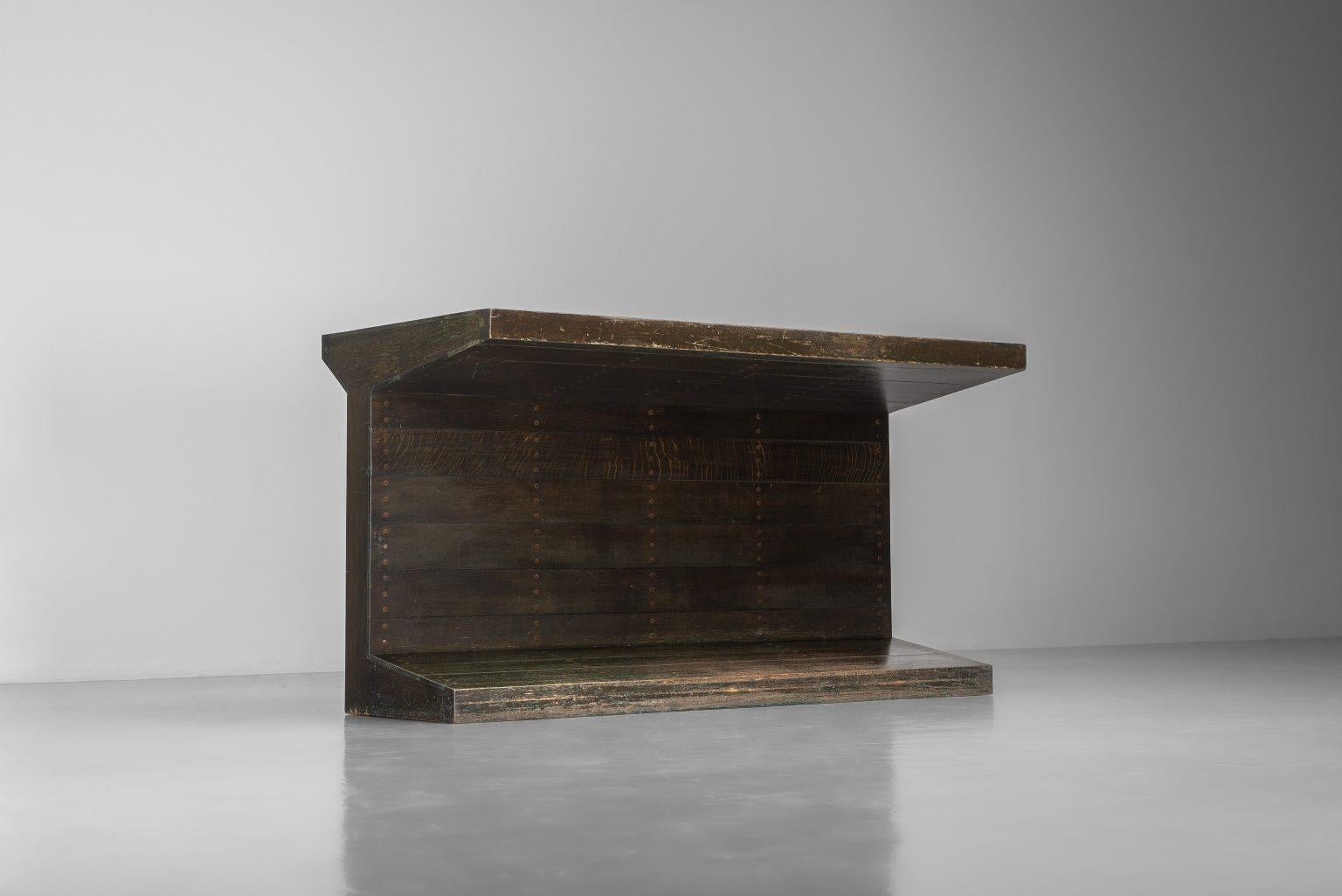 Jan de Jong writing table Town Hall Budel Netherlands 1967 For Sale 5