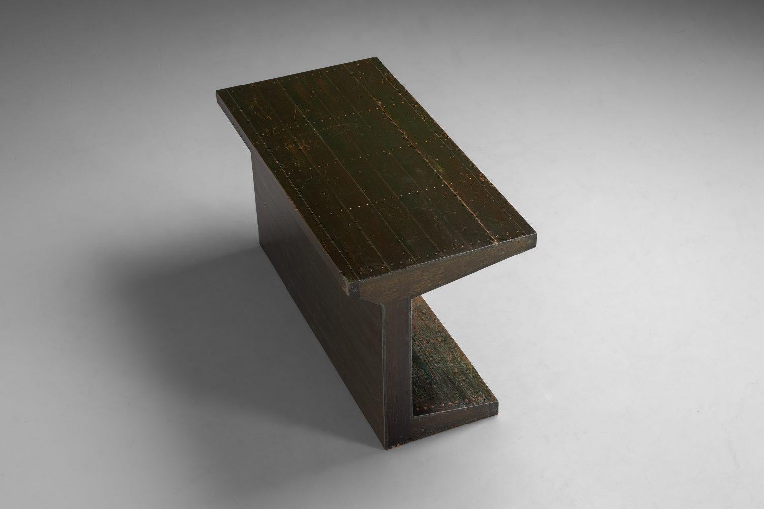 Jan de Jong writing table Town Hall Budel Netherlands 1967 For Sale 10