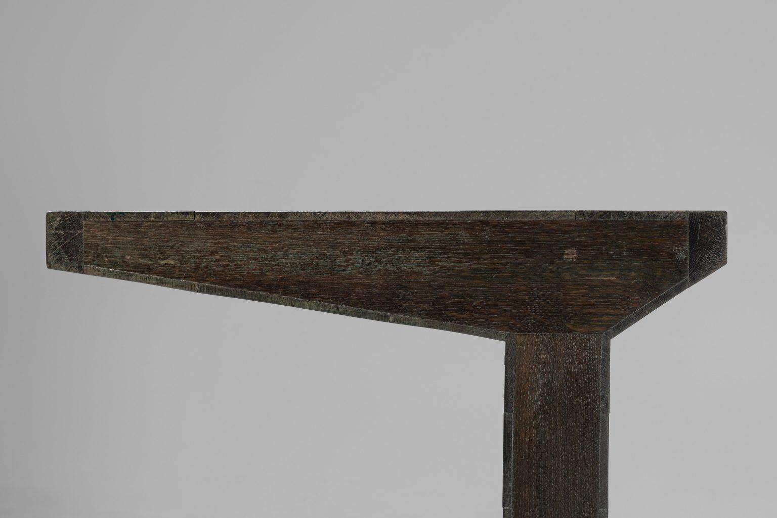 Jan de Jong writing table Town Hall Budel Netherlands 1967 In Good Condition For Sale In Roosendaal, Noord Brabant