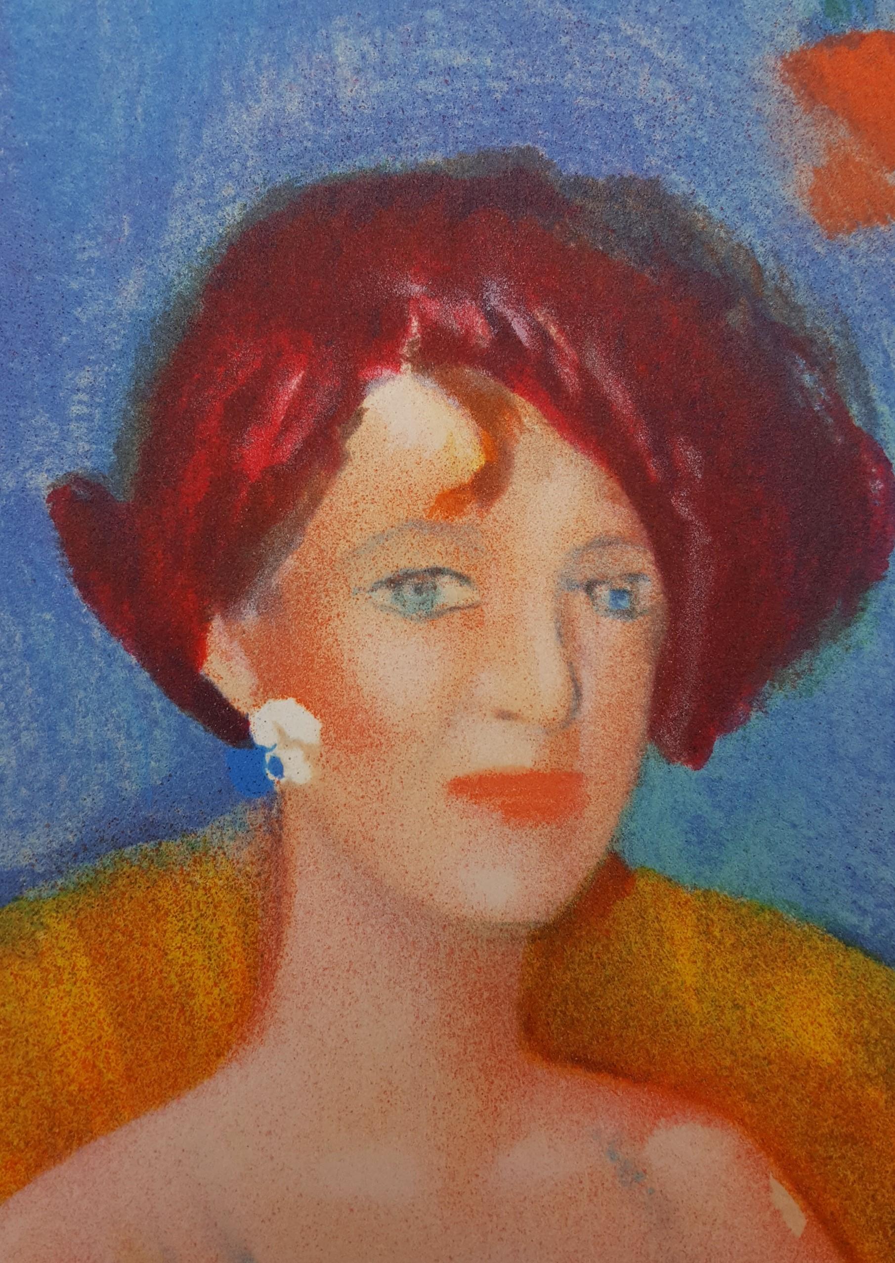 Un Soir a Paris /// Contemporary French Figurative Lady Woman Colorful Modern  im Angebot 5