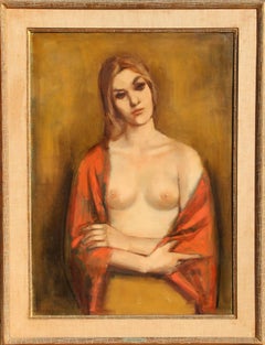 Crossed Arms (Portrait of a Blond), Nude Portrait by Jan De Ruth
