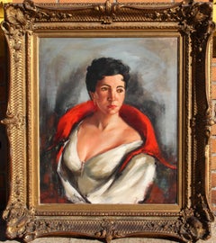Portrait of Sonia, Oil Painting by Jan De Ruth c1950
