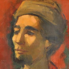 Portrait of the Artist as a Young Man, Modern Oil Painting by Jan de Ruth