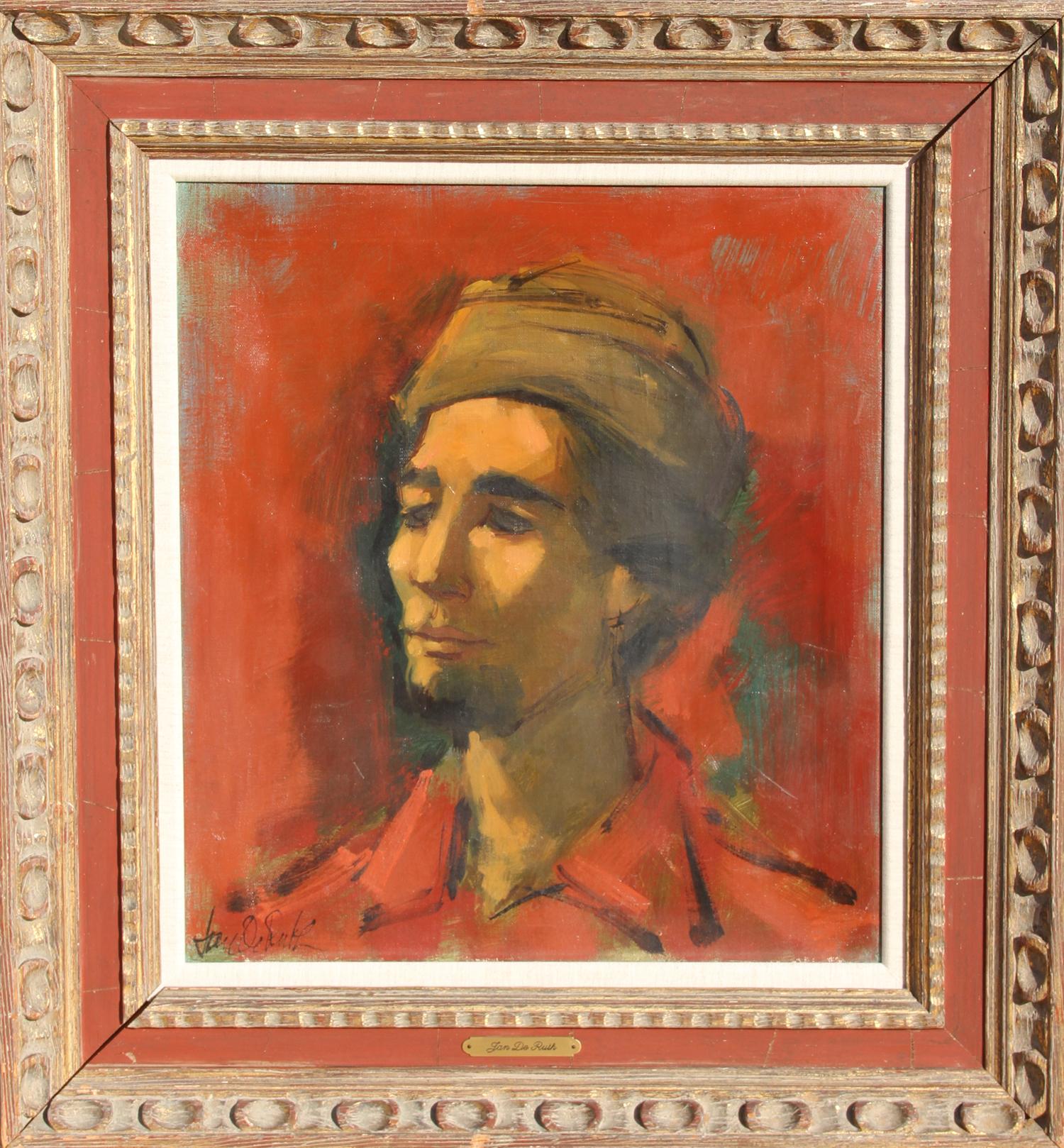 Jan De Ruth Portrait Painting - Portrait of the Artist as a Young Man, Oil Painting by Jan de Ruth