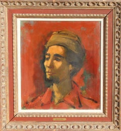 Portrait de l'artiste en tant que jeune homme, peinture à l'huile de Jan de Ruth