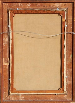 Roter Stuhl, Ölgemälde von Jan De Ruth, 1964