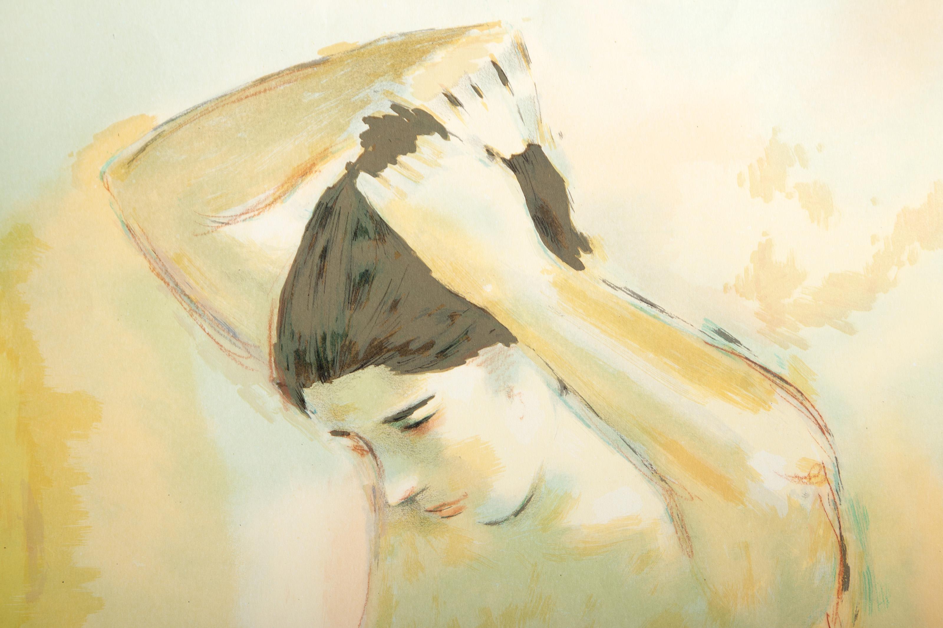 Morning, Impressionist Screen Print by Jan De Ruth For Sale 1