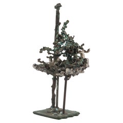 Jan De Swart Abstract Bronze and Aluminum Sculpture