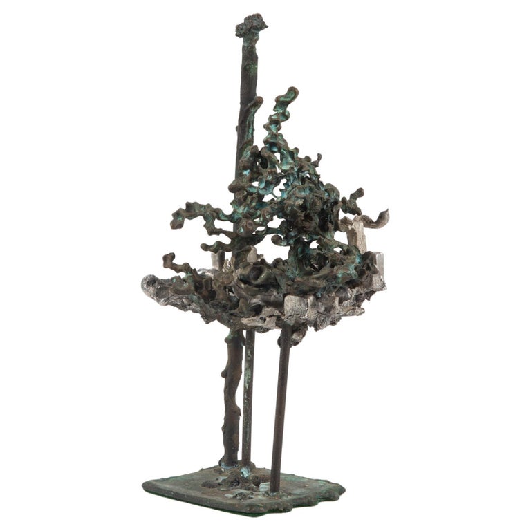 Jan De Swart Abstract Bronze and Aluminum Sculpture For Sale at 1stDibs
