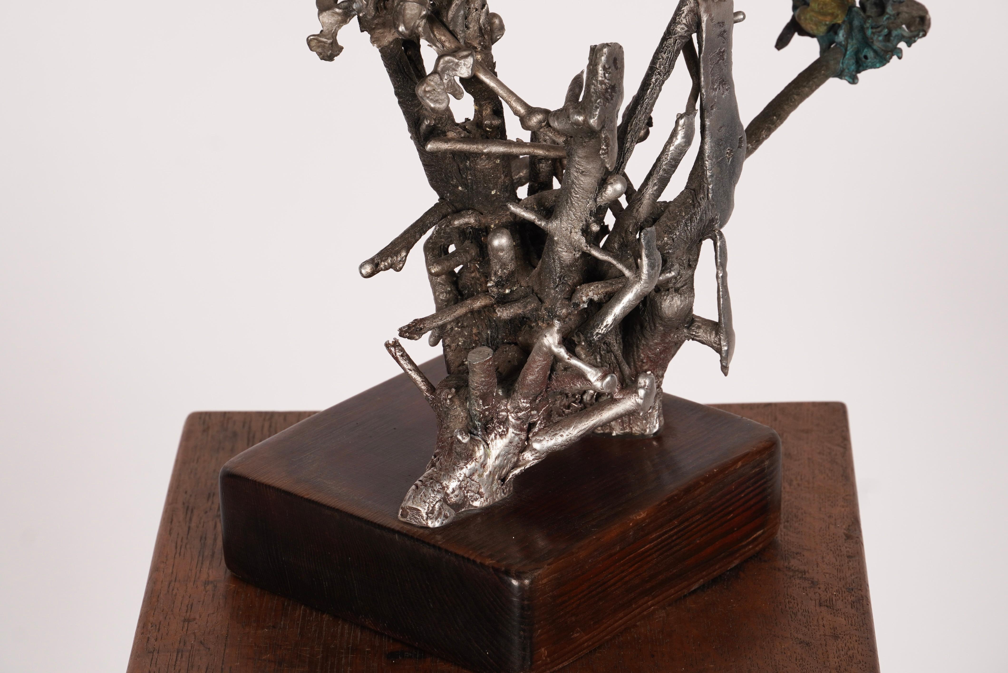 Scultura astratta in metalli misti dell'artista californiano Jan De Swart in vendita 2