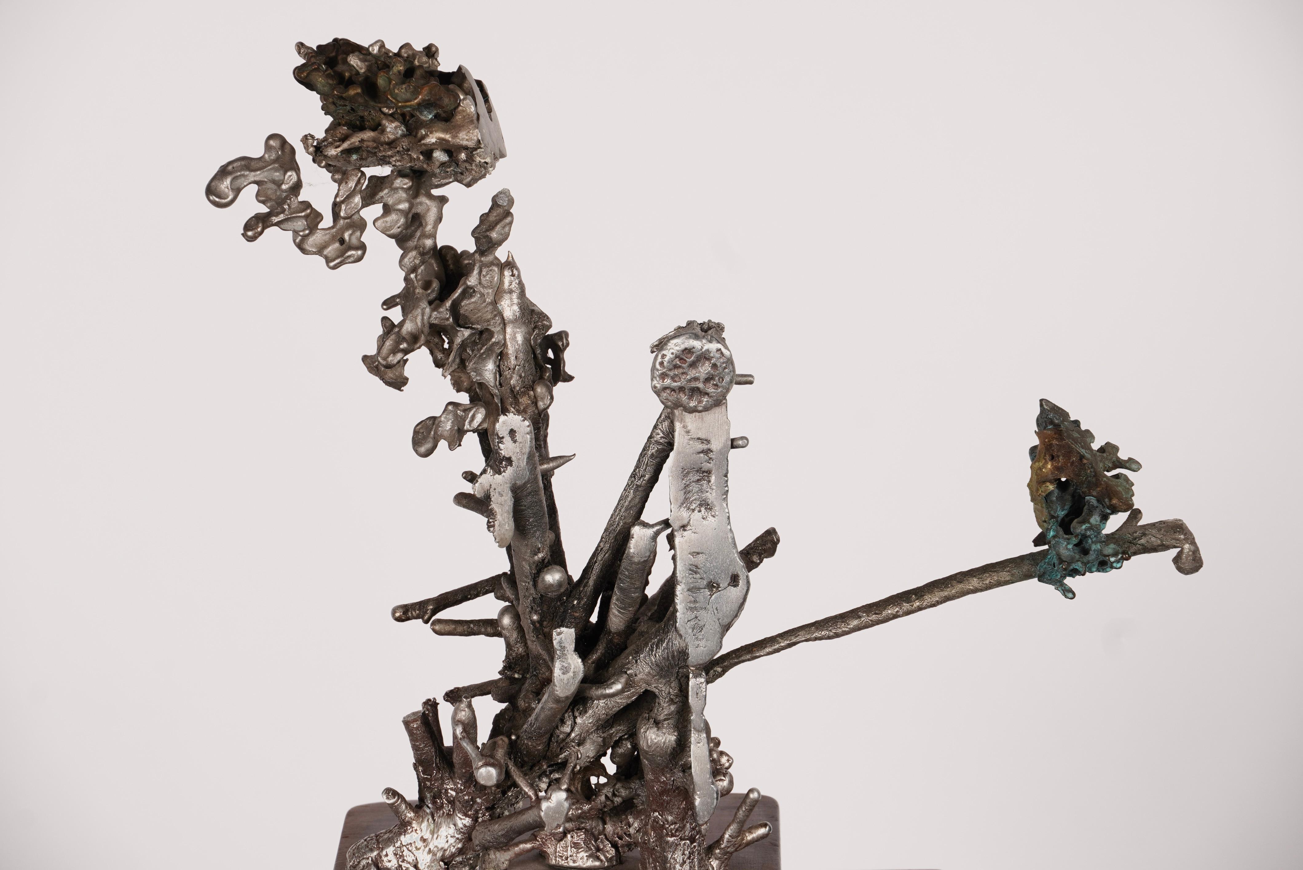 Scultura astratta in metalli misti dell'artista californiano Jan De Swart in vendita 3