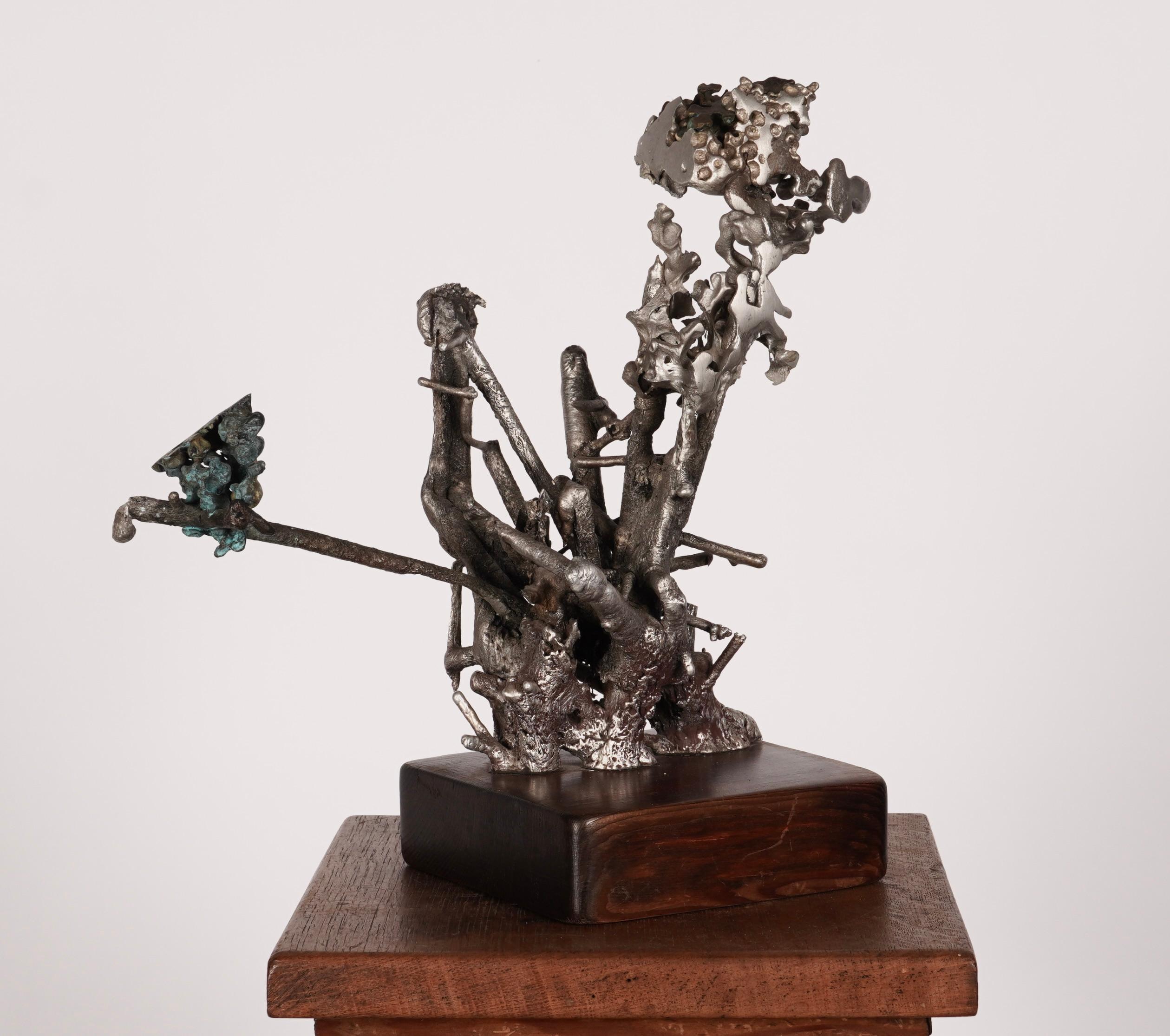 Mid-Century moderno Scultura astratta in metalli misti dell'artista californiano Jan De Swart in vendita
