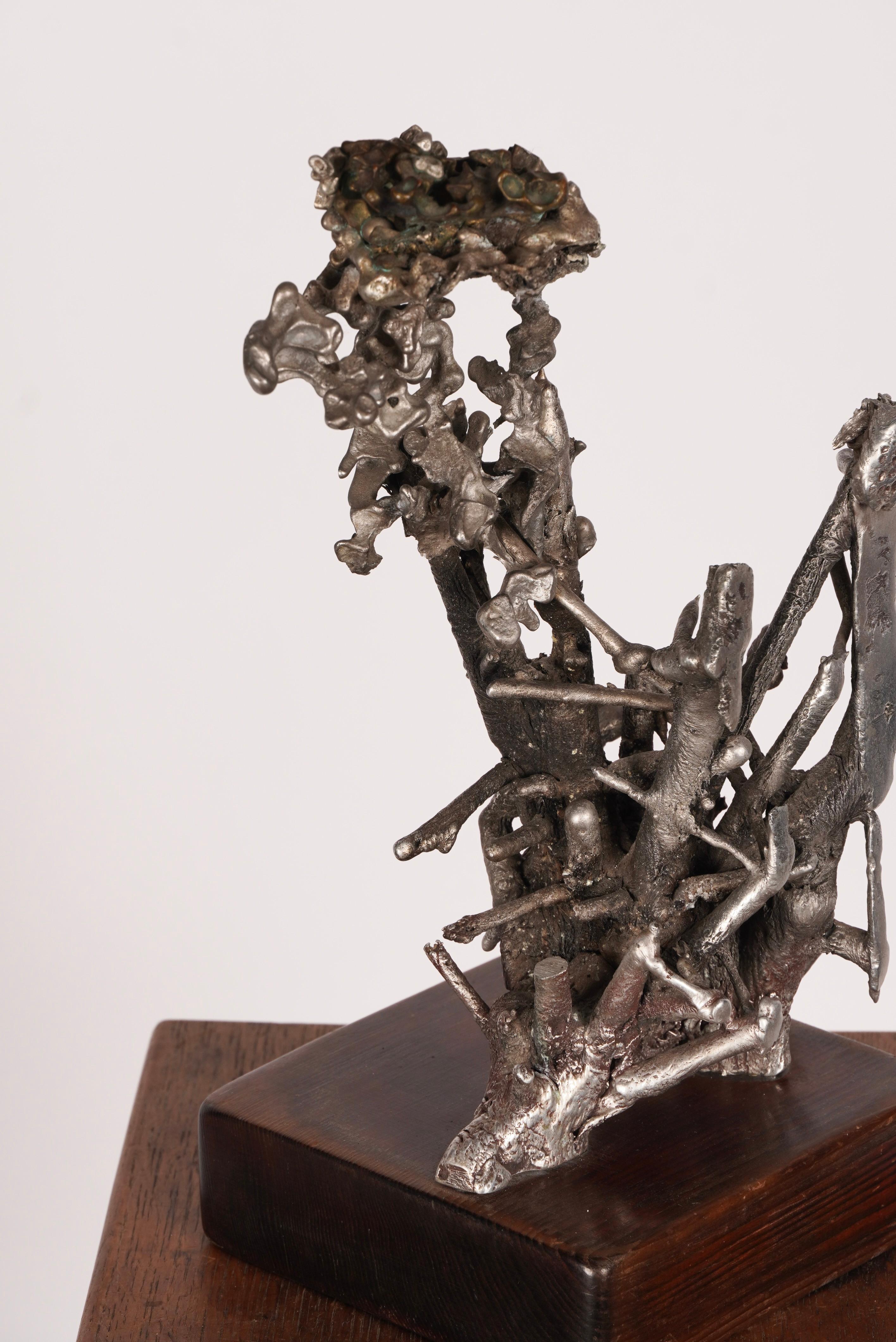 Americano Scultura astratta in metalli misti dell'artista californiano Jan De Swart in vendita