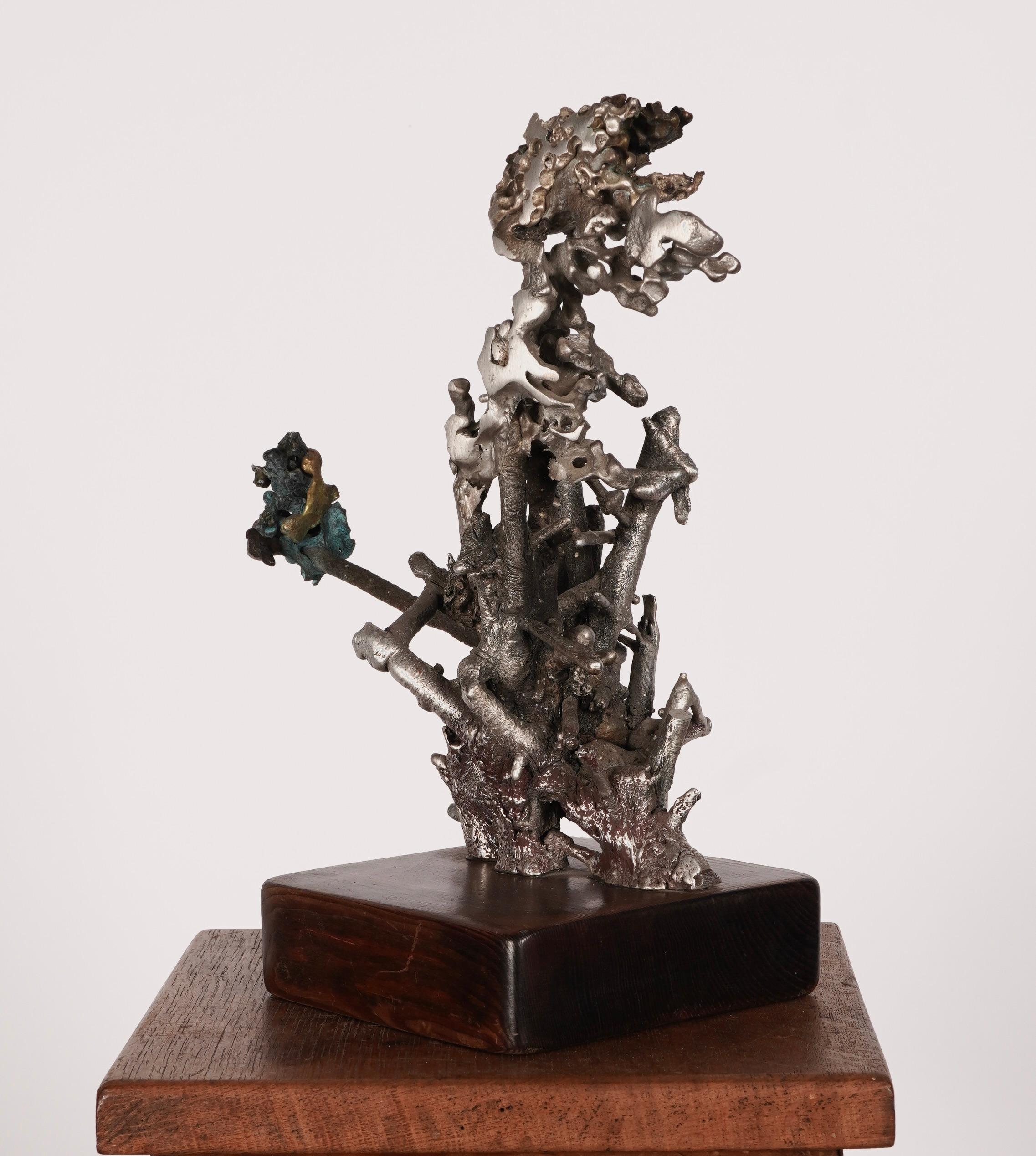 Fatto a mano Scultura astratta in metalli misti dell'artista californiano Jan De Swart in vendita