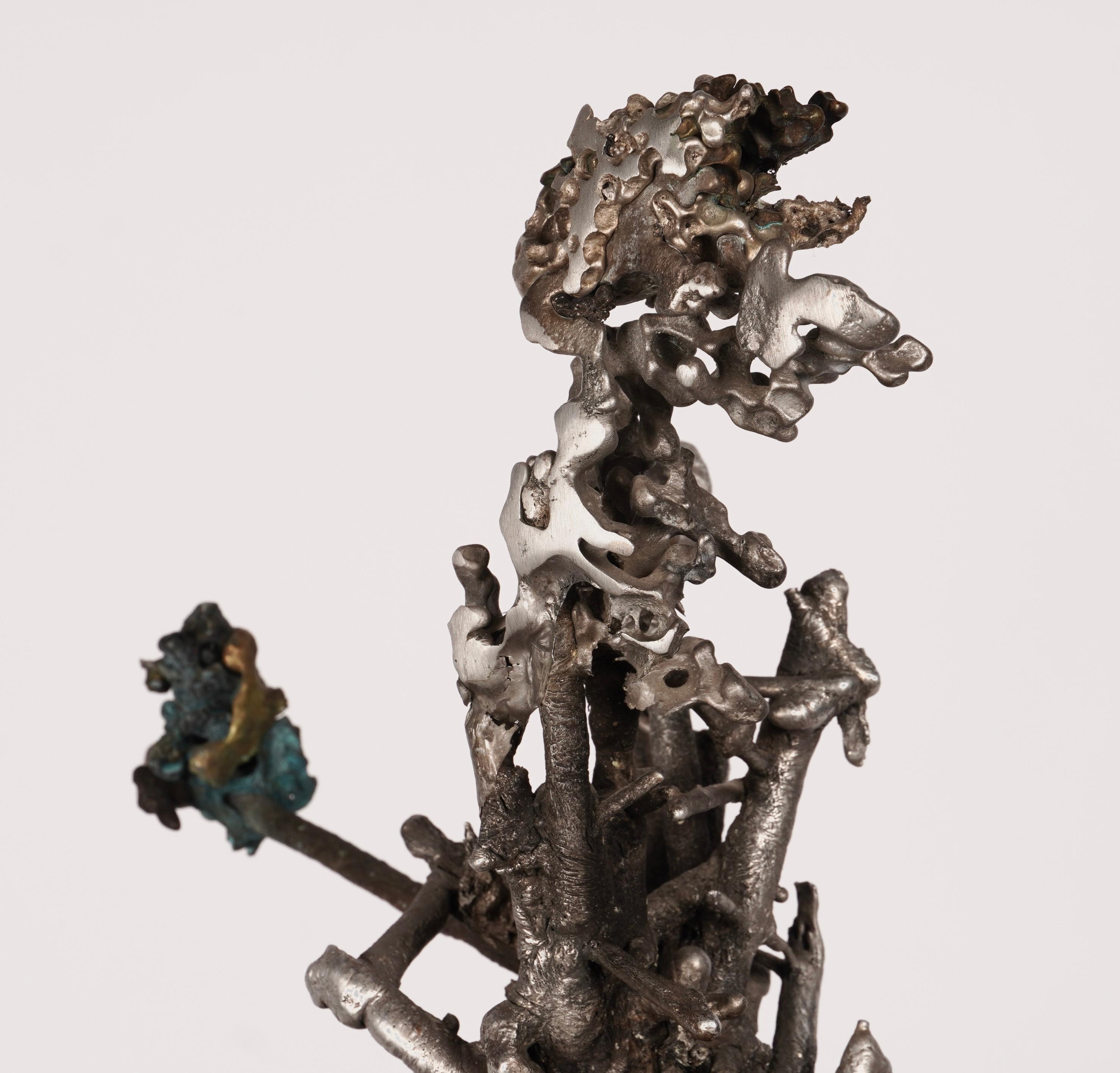Scultura astratta in metalli misti dell'artista californiano Jan De Swart in vendita 1
