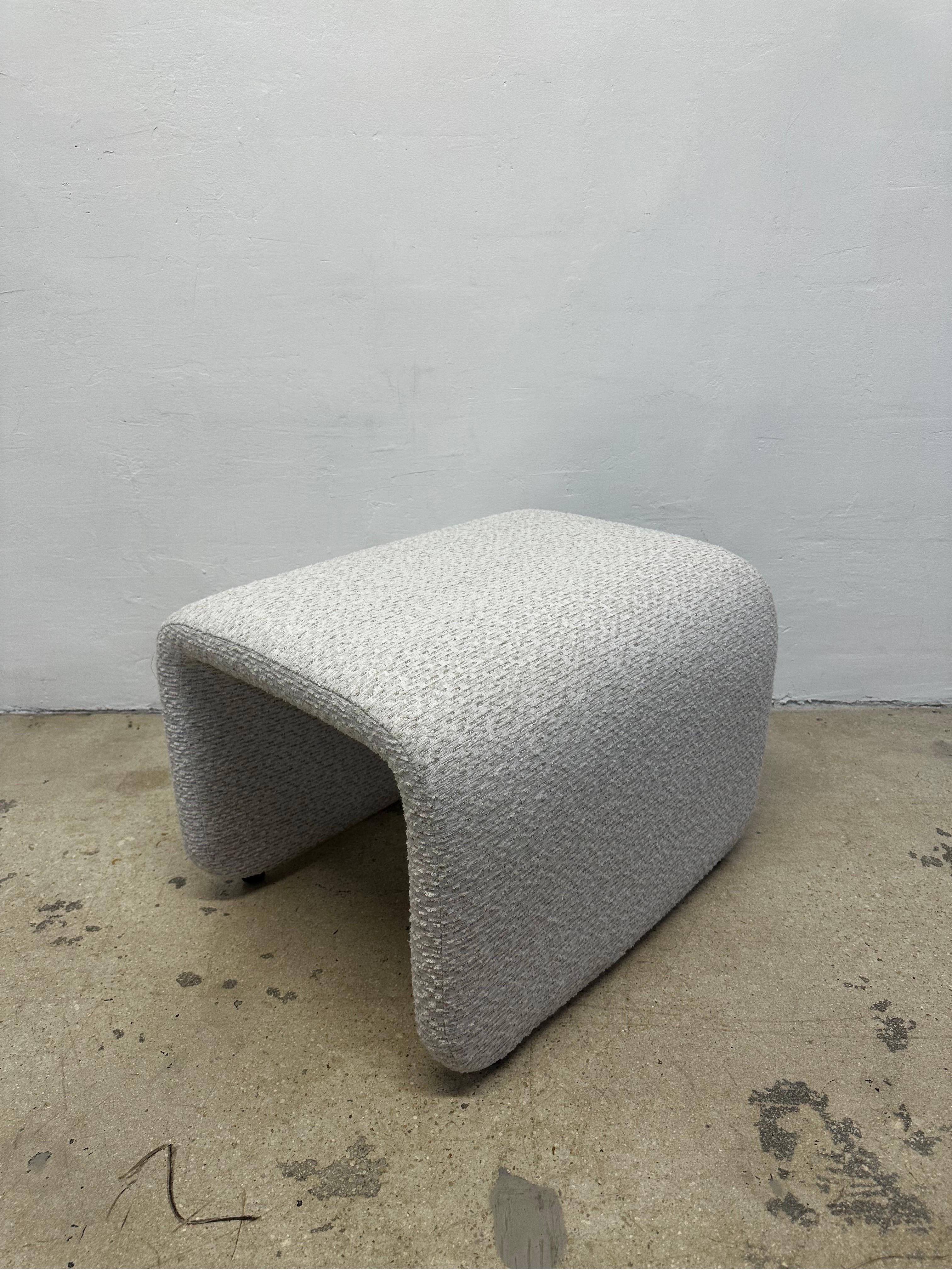 Fabric Jan Ekselius “Etcetera” Lounge Chair and Footrest for Joc, Sweden 1970s